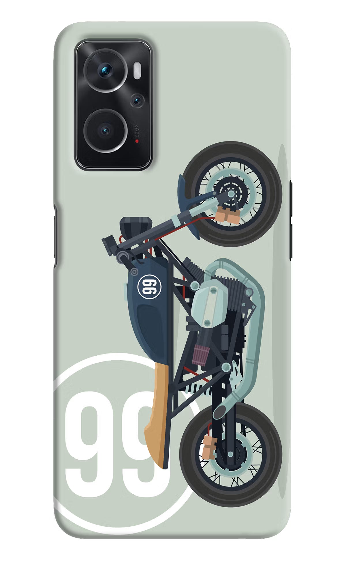 Classic Cafe Racer 99 Oppo K10 4G Hard Case Back Cover by Casekaro