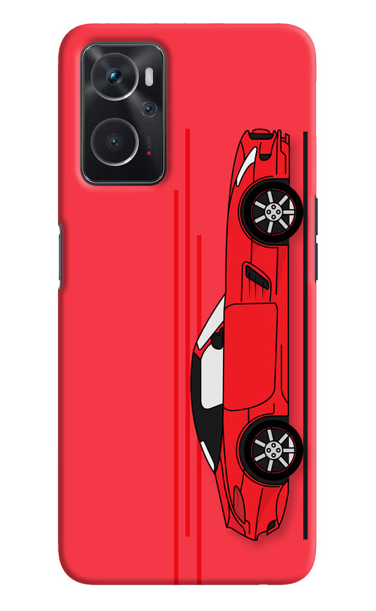 Red Velocity Oppo K10 4G Hard Case Back Cover by Casekaro