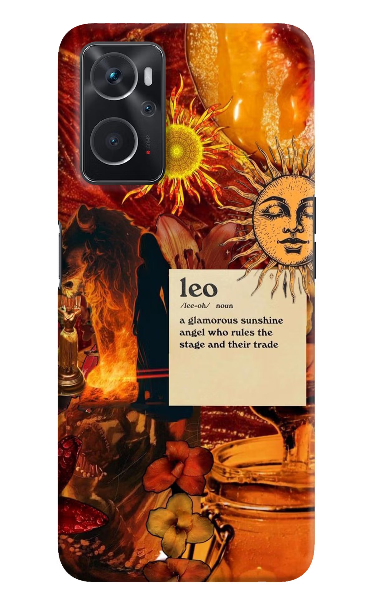 Leo Zodiac Oppo K10 4G Hard Case Back Cover by Casekaro