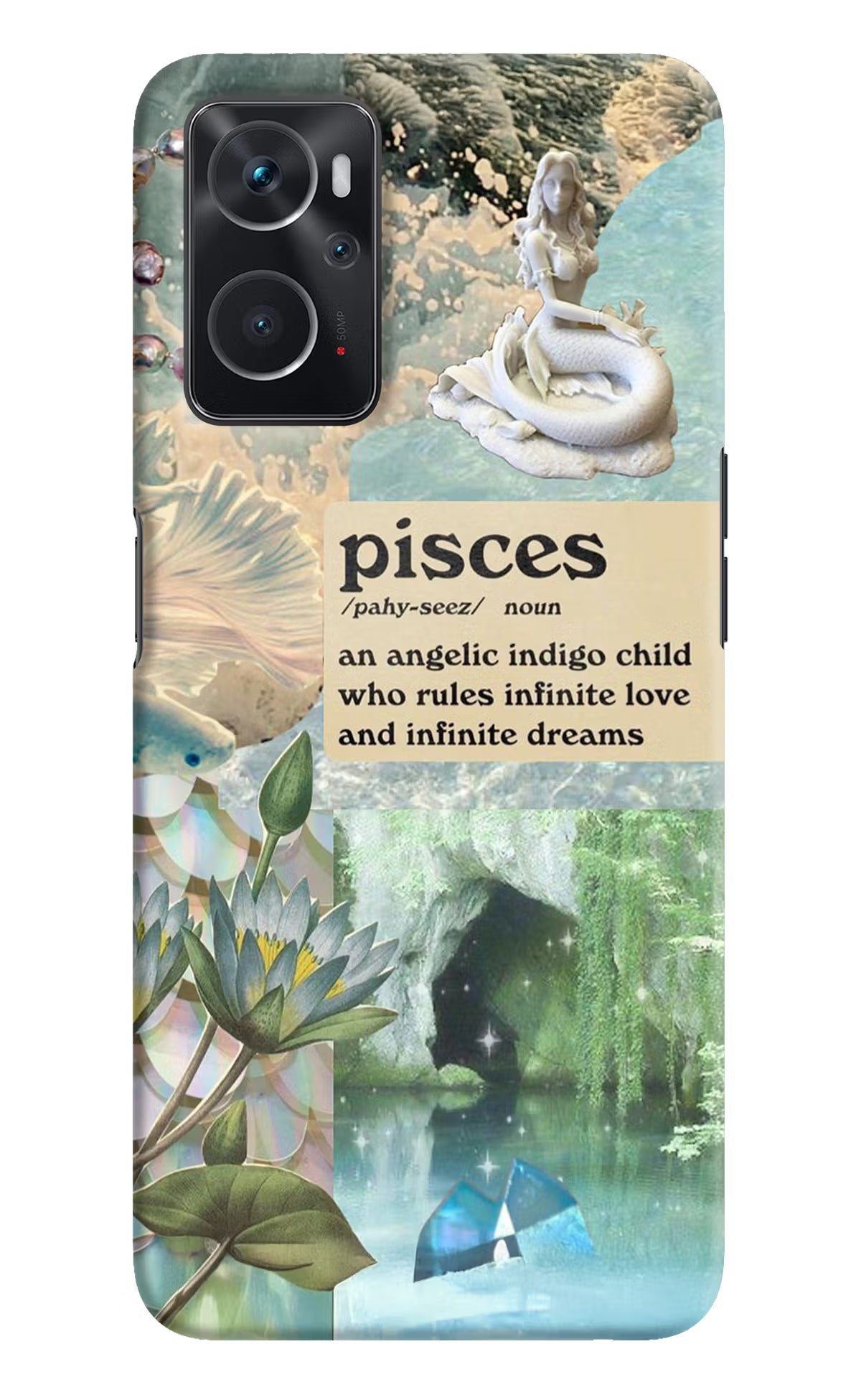 Pisces Zodiac Oppo K10 4G Hard Case Back Cover by Casekaro