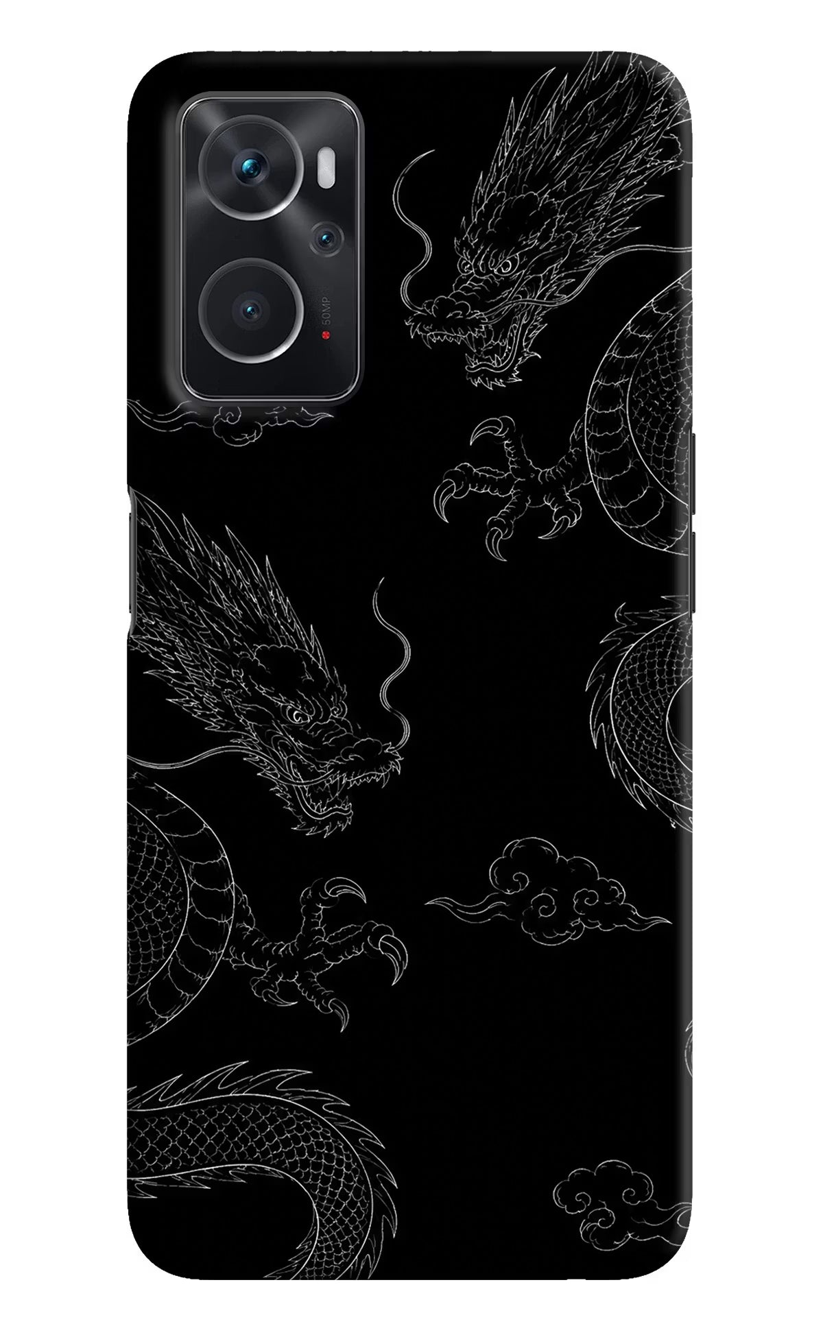 Twin Dragons Oppo K10 4G Hard Case Back Cover by Casekaro