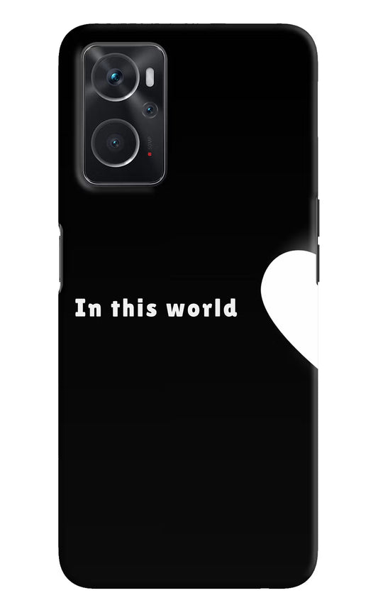 This World Oppo K10 4G Hard Case Back Cover by Casekaro
