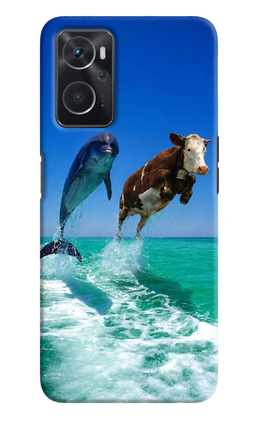 Dolphin vs Cow Oppo K10 4G Hard Case Back Cover by Casekaro