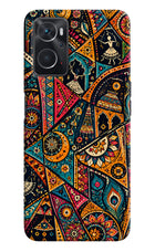 Folk Print Oppo K10 4G Hard Case Back Cover by Casekaro