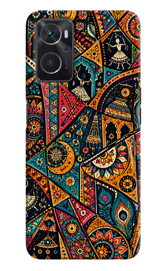 Folk Print Oppo K10 4G Hard Case Back Cover by Casekaro