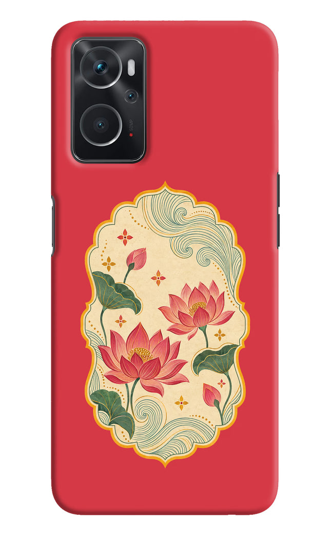Pink Lotus Oppo K10 4G Hard Case Back Cover by Casekaro