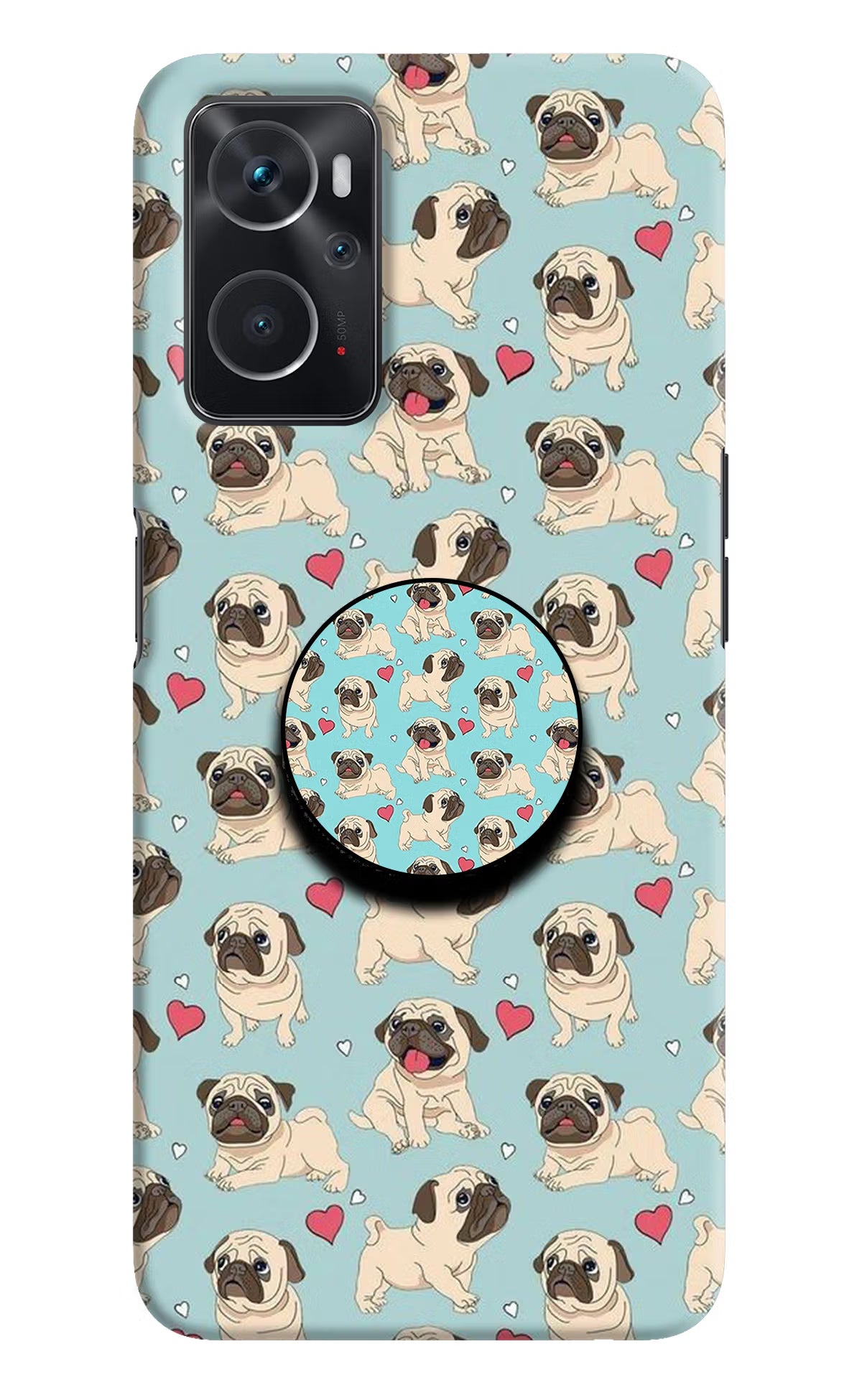 Pug Dog Oppo K10 4G Pop Case by Casekaro