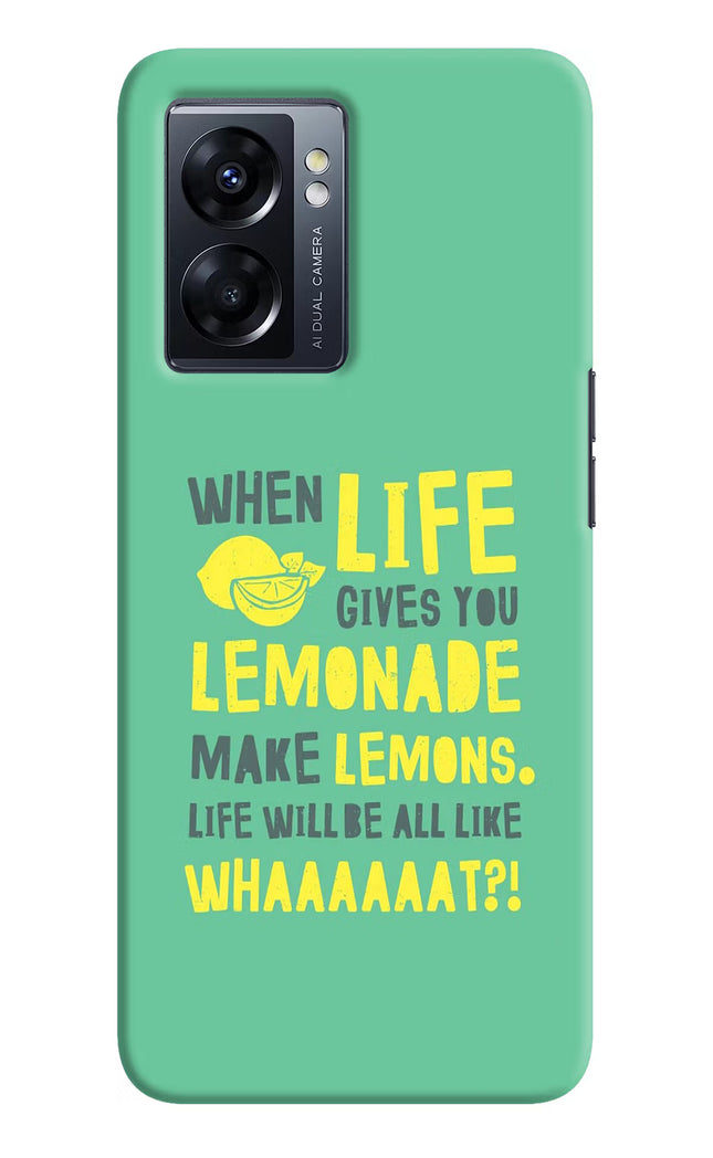 Quote Oppo K10 5G Hard Case Back Cover by Casekaro