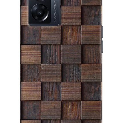 Wooden Cube Design Oppo K10 5G Hard Case Back Cover by Casekaro
