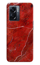Red Marble Design Oppo K10 5G Hard Case Back Cover by Casekaro