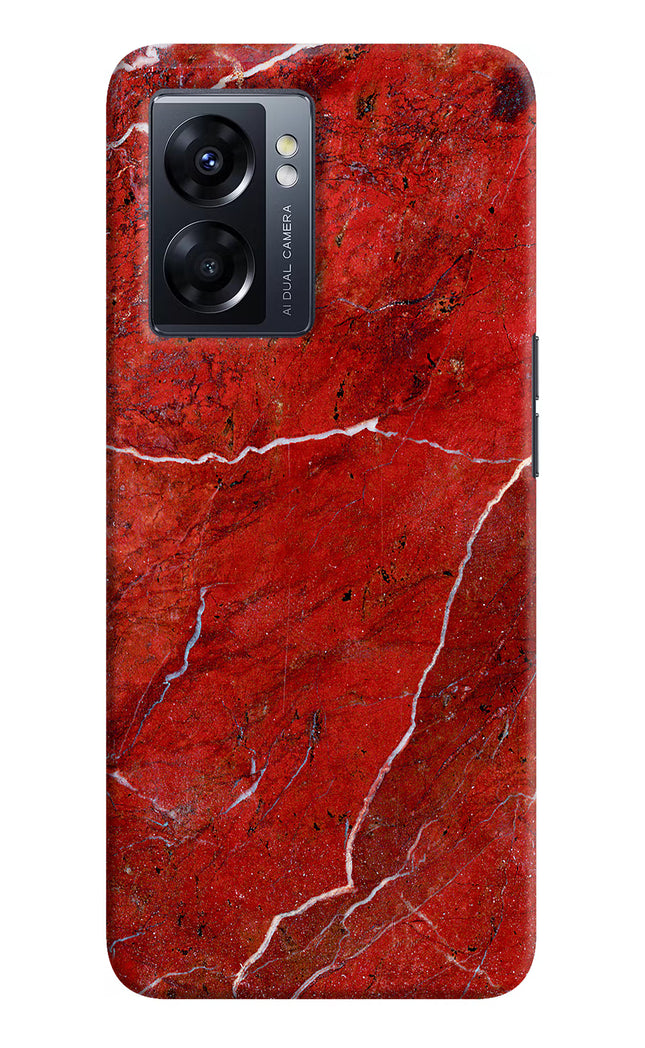 Red Marble Design Oppo K10 5G Hard Case Back Cover by Casekaro