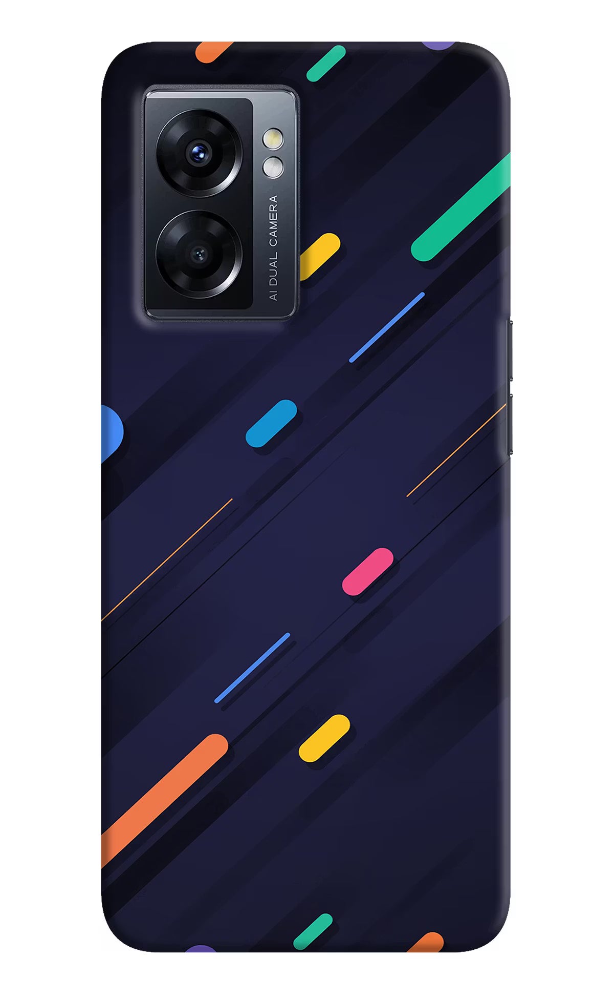 Abstract Design Oppo K10 5G Hard Case Back Cover by Casekaro