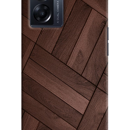 Wooden Texture Design Oppo K10 5G Hard Case Back Cover by Casekaro