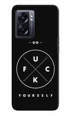 Go Fuck Yourself Oppo K10 5G Hard Case Back Cover by Casekaro