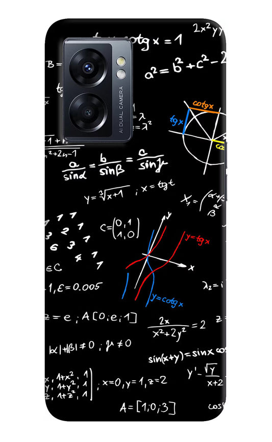 Mathematics Formula Oppo K10 5G Hard Case Back Cover by Casekaro