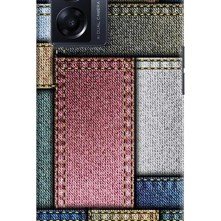 Multicolor Jeans Oppo K10 5G Hard Case Back Cover by Casekaro
