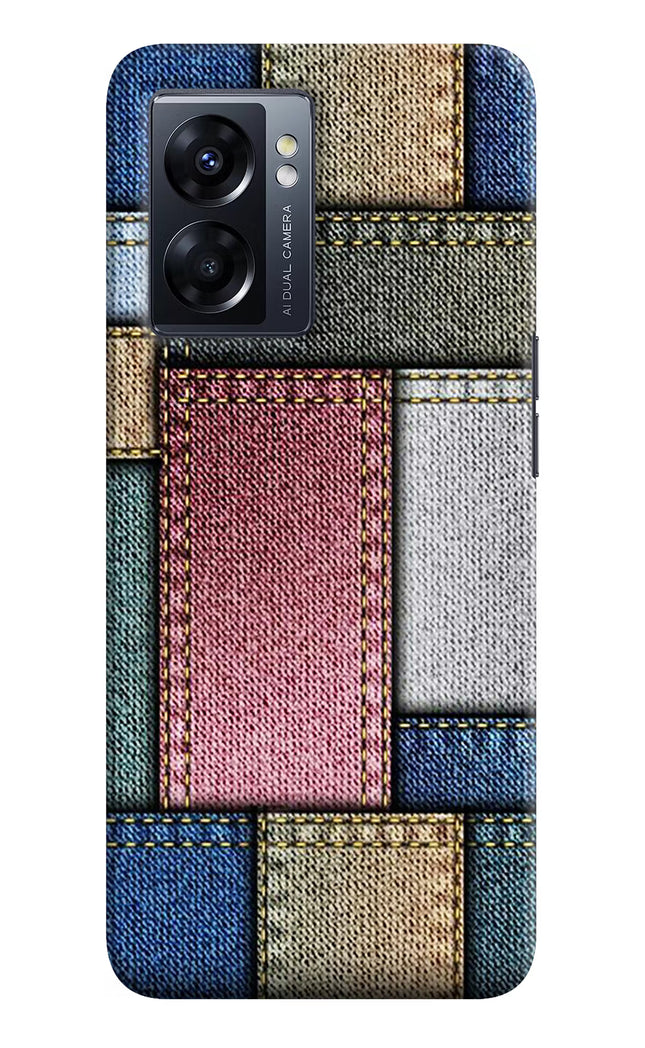 Multicolor Jeans Oppo K10 5G Hard Case Back Cover by Casekaro