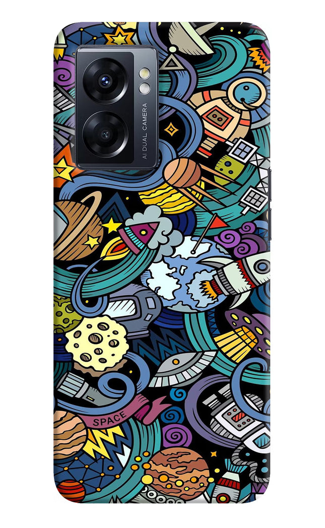 Space Abstract Oppo K10 5G Hard Case Back Cover by Casekaro