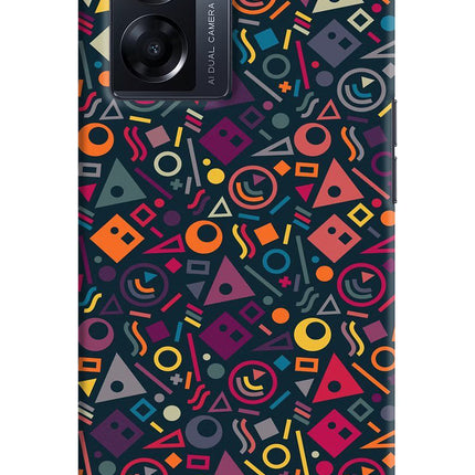 Geometric Abstract Oppo K10 5G Hard Case Back Cover by Casekaro