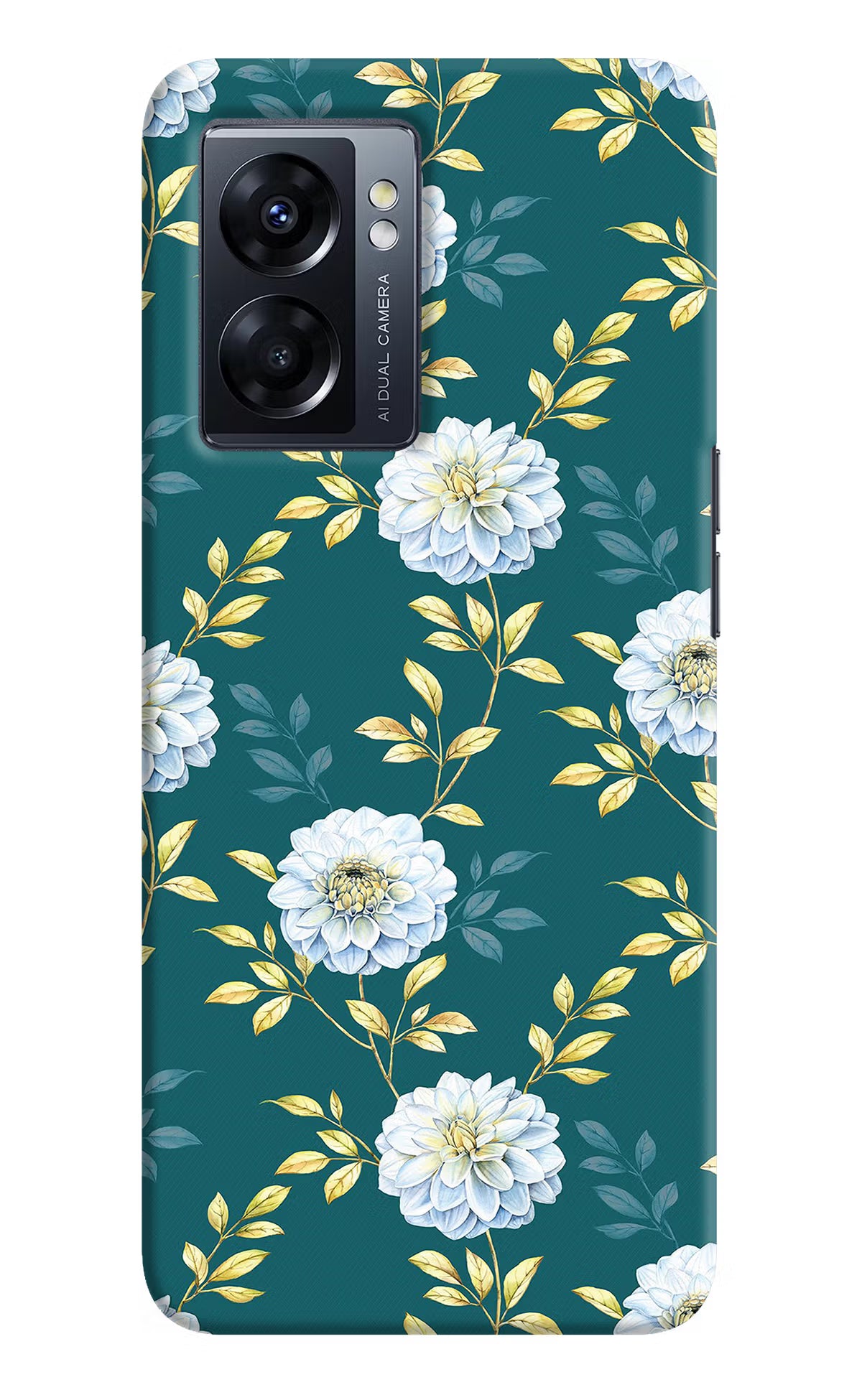 Flowers Oppo K10 5G Hard Case Back Cover by Casekaro