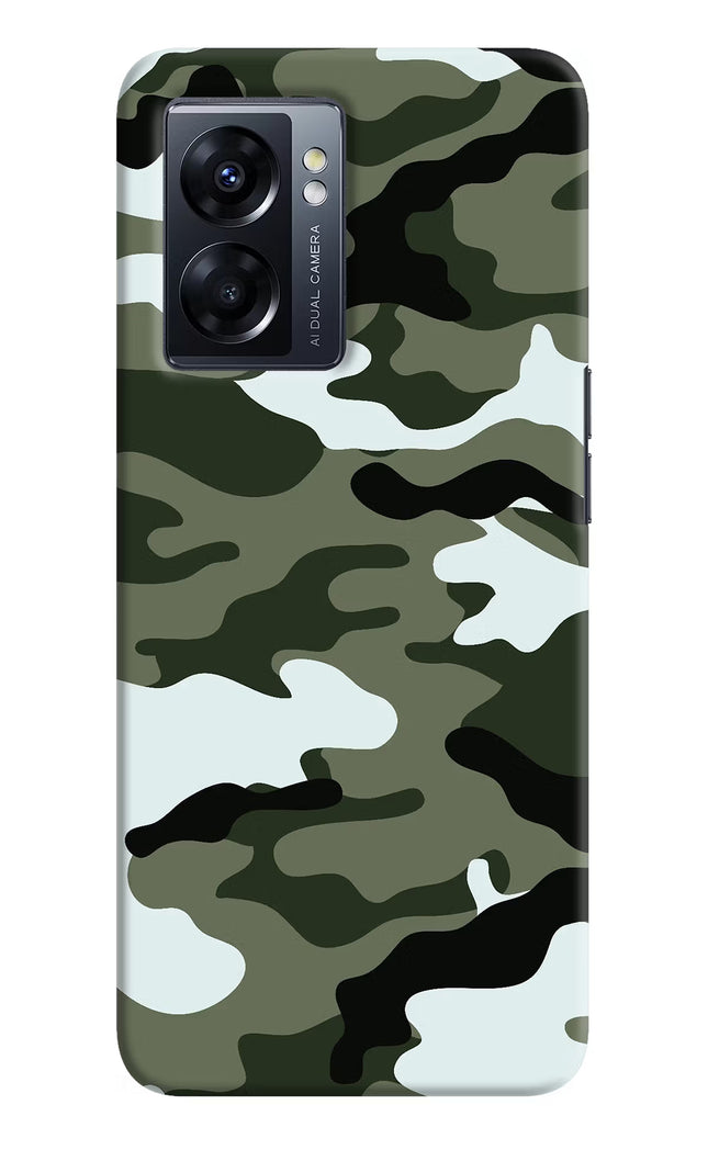 Camouflage Oppo K10 5G Hard Case Back Cover by Casekaro