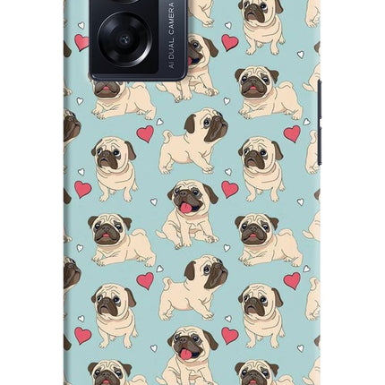 Pug Dog Oppo K10 5G Hard Case Back Cover by Casekaro