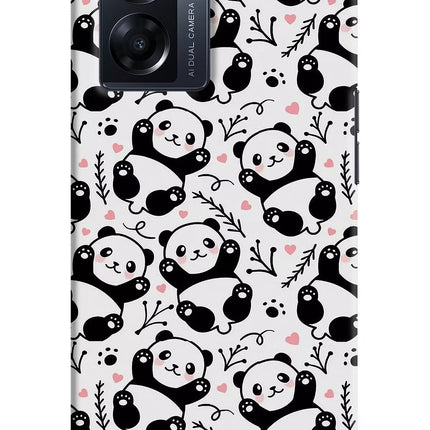 Cute Panda Oppo K10 5G Hard Case Back Cover by Casekaro