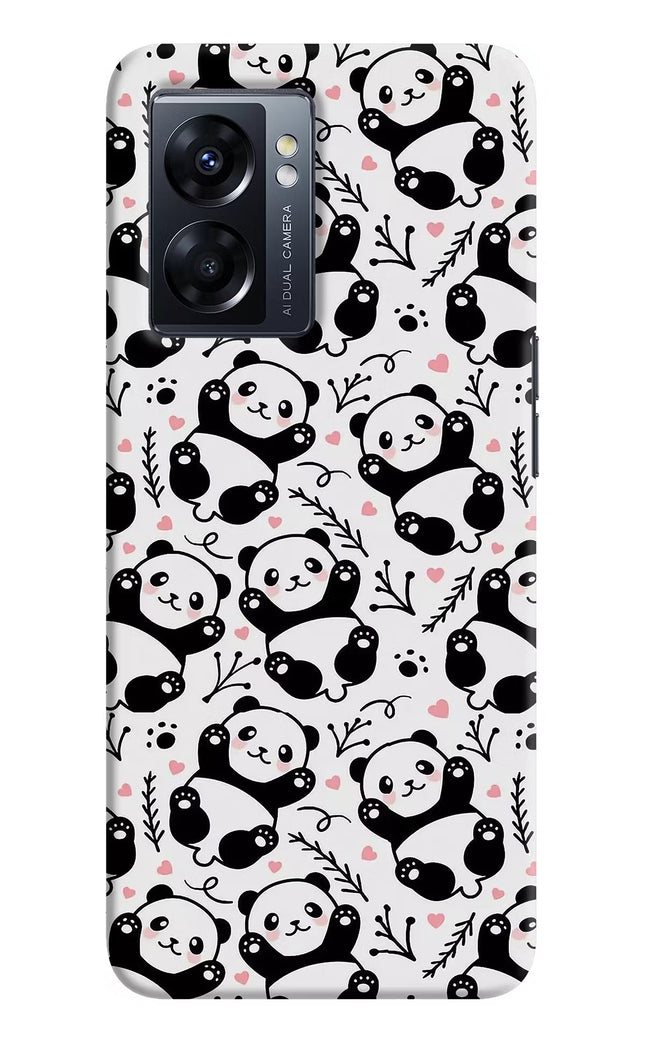Cute Panda Oppo K10 5G Hard Case Back Cover by Casekaro