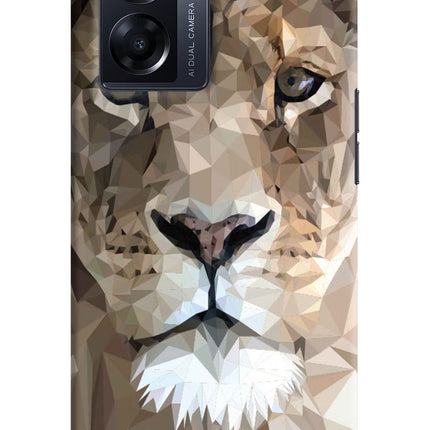 Lion Art Oppo K10 5G Hard Case Back Cover by Casekaro