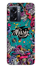 Music Graffiti Oppo K10 5G Hard Case Back Cover by Casekaro