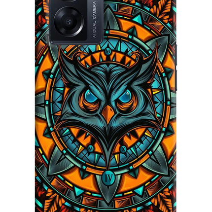 Angry Owl Art Oppo K10 5G Hard Case Back Cover by Casekaro