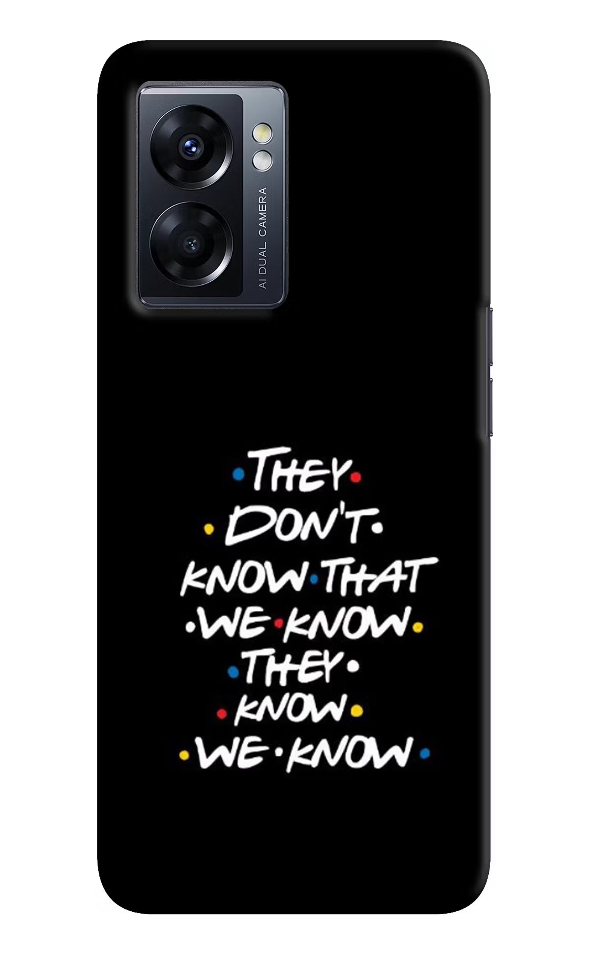 FRIENDS Dialogue Oppo K10 5G Hard Case Back Cover by Casekaro