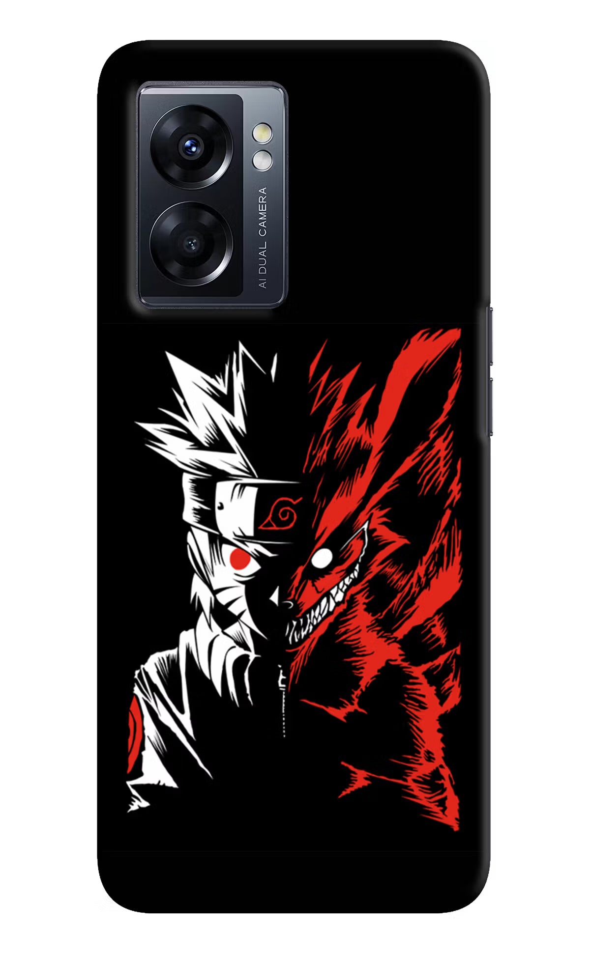 Naruto Two Face Oppo K10 5G Hard Case Back Cover by Casekaro
