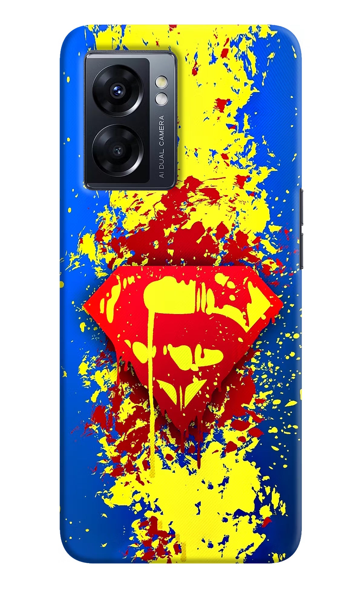 Superman logo Oppo K10 5G Hard Case Back Cover by Casekaro