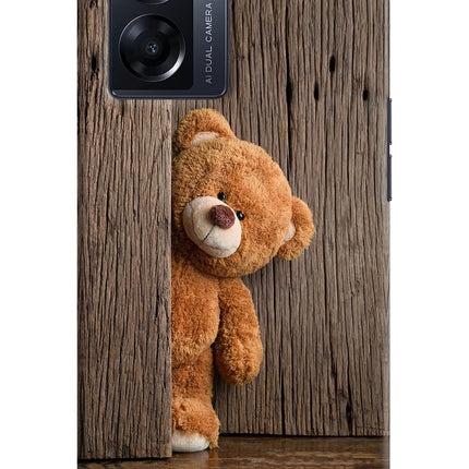 Teddy Wooden Oppo K10 5G Hard Case Back Cover by Casekaro