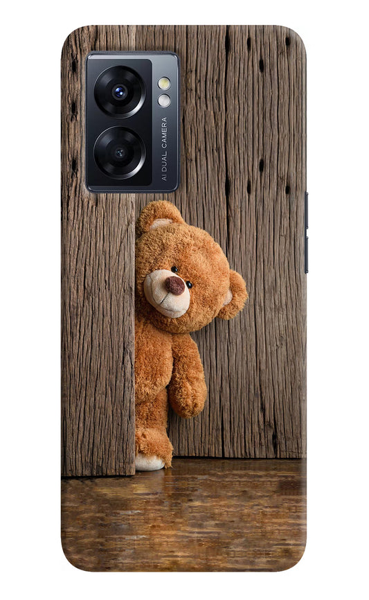 Teddy Wooden Oppo K10 5G Hard Case Back Cover by Casekaro