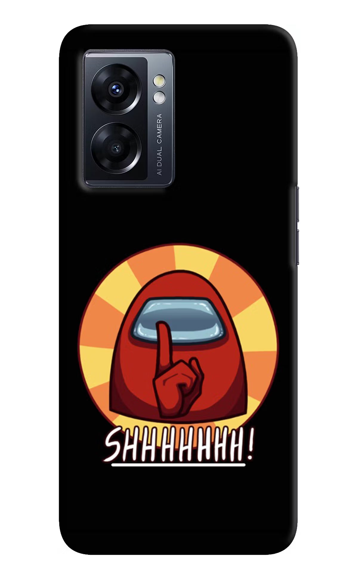 Among Us Shhh! Oppo K10 5G Hard Case Back Cover by Casekaro