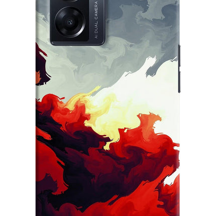 Fire Cloud Oppo K10 5G Hard Case Back Cover by Casekaro