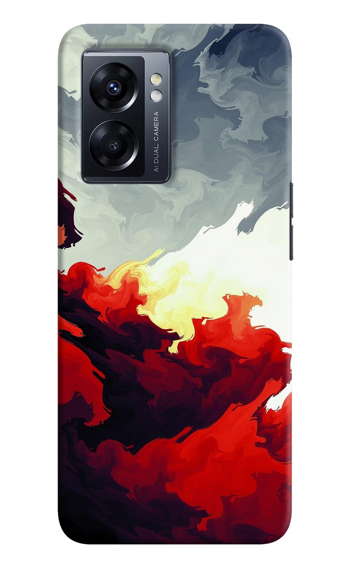 Fire Cloud Oppo K10 5G Hard Case Back Cover by Casekaro