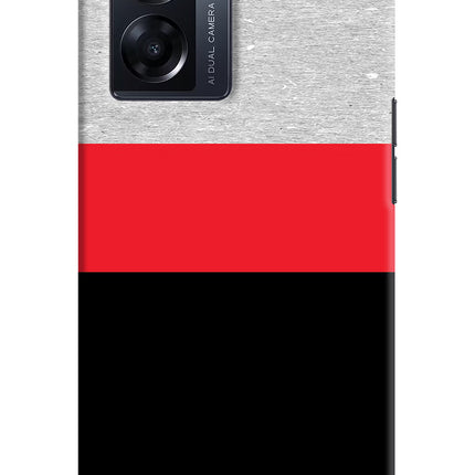 Tri Color Pattern Oppo K10 5G Hard Case Back Cover by Casekaro