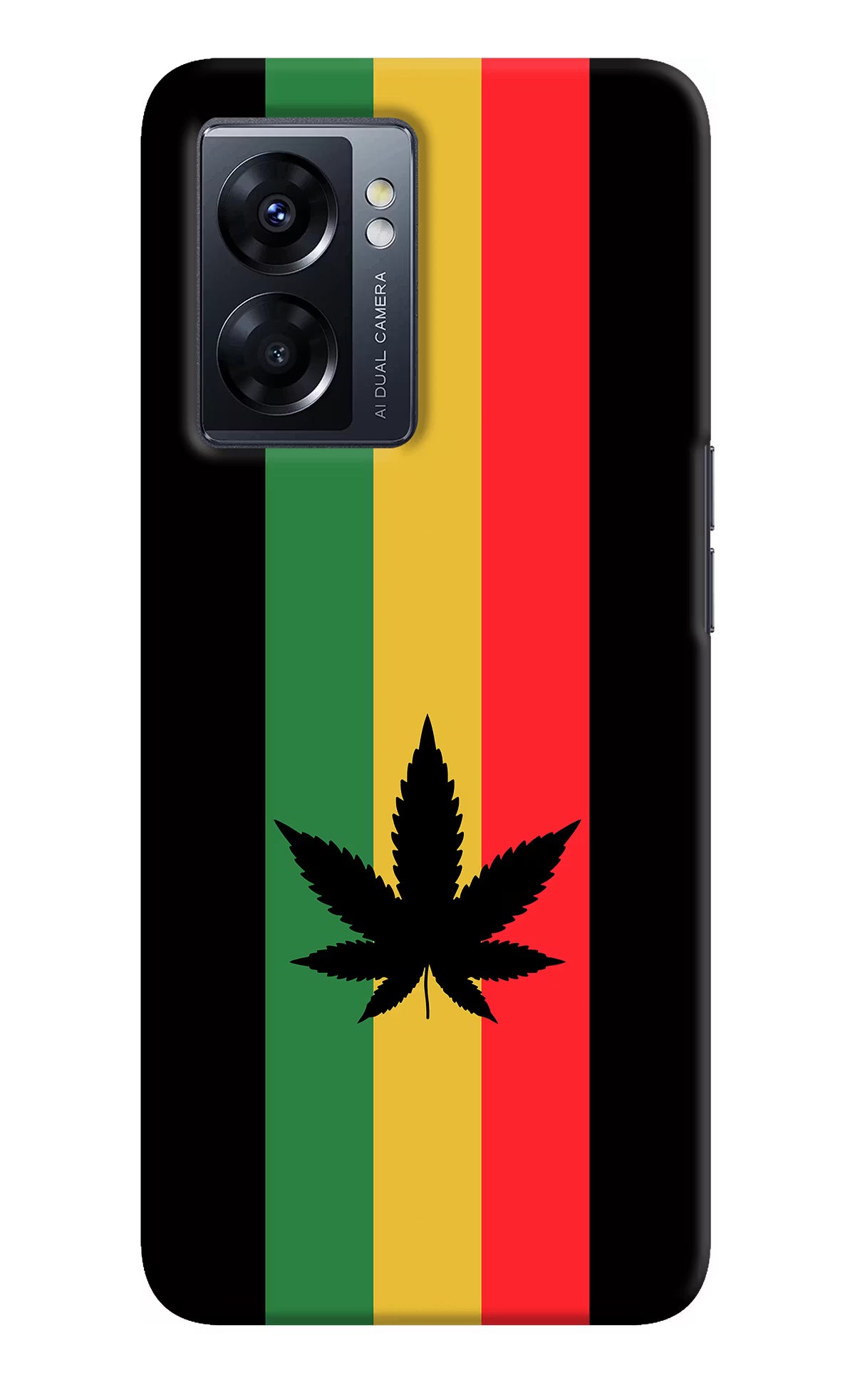 Weed Flag Oppo K10 5G Hard Case Back Cover by Casekaro