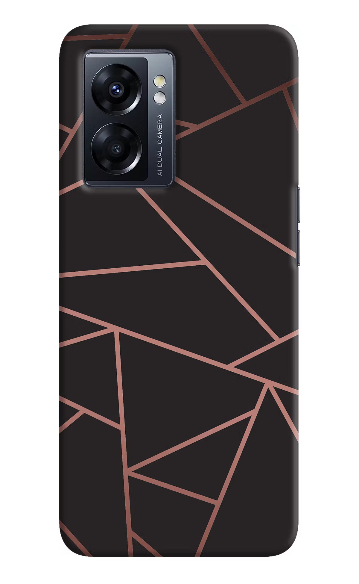 Geometric Pattern Oppo K10 5G Hard Case Back Cover by Casekaro
