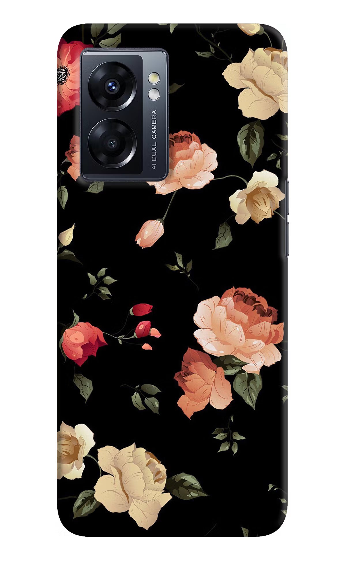 Flowers Oppo K10 5G Hard Case Back Cover by Casekaro