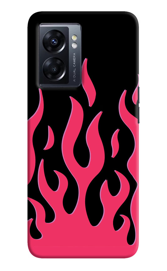 Fire Flames Oppo K10 5G Hard Case Back Cover by Casekaro