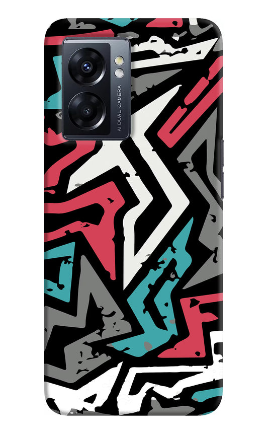 Geometric Graffiti Oppo K10 5G Hard Case Back Cover by Casekaro