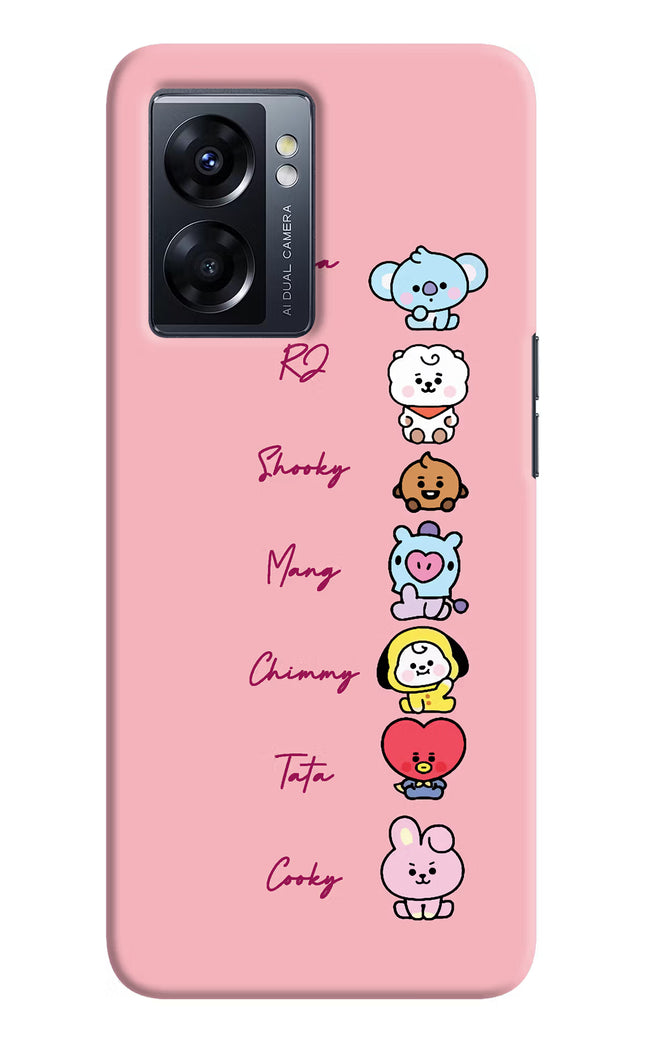 BTS names Oppo K10 5G Hard Case Back Cover by Casekaro