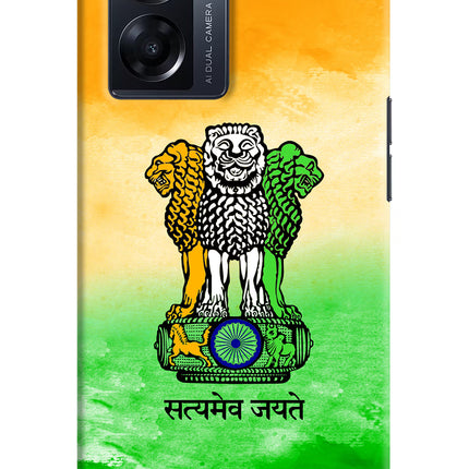 Satyamev Jayate Flag Oppo K10 5G Hard Case Back Cover by Casekaro