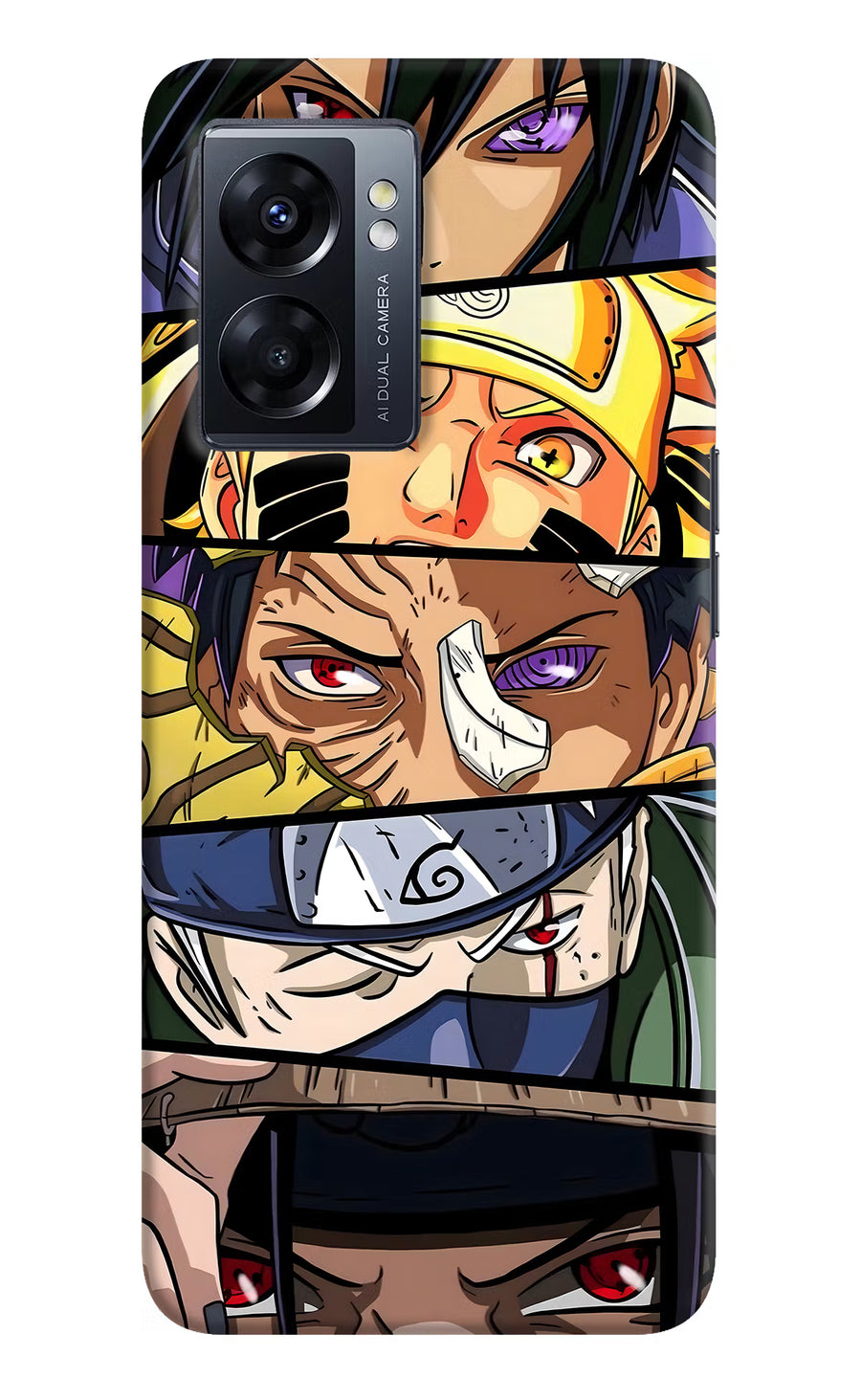 Naruto Character Oppo K10 5G Back Cover, Hard case