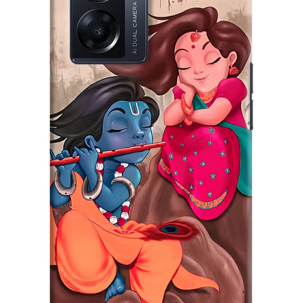 Radhe Krishna Oppo K10 5G Hard Case Back Cover by Casekaro