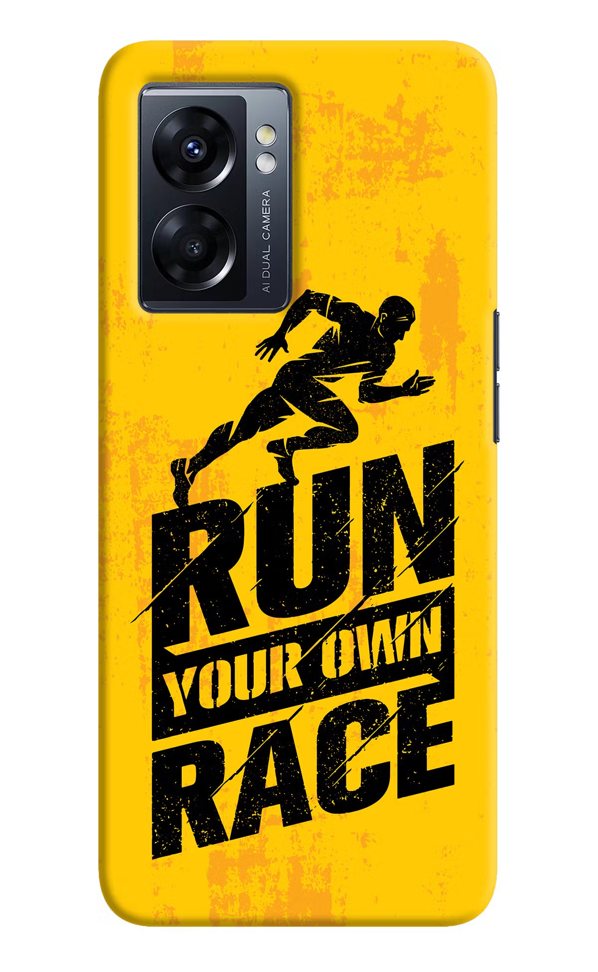 Run Your Own Race Oppo K10 5G Hard Case Back Cover by Casekaro